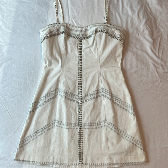Guess by Marciano White Embellished Dress Size M - Picture 3 of 14